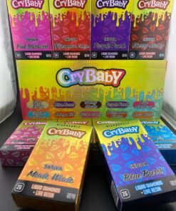 Crybaby disposable is a vape pen that comes pre-loaded with high quality premium live resin liquid diamond 2g cannabis oil ready to use once removed from the box.