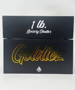 Goldier luxury Shatter is a cannabis extract that is solid and translucent in appearance, as if you could shatter it like glass.