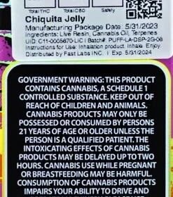 Puff La Chiquita Jelly disposable vape